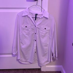 White long sleeve button up shirt. Worn once.